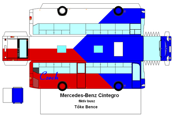 TD-makett: Mercedes Cintegro(Czech)