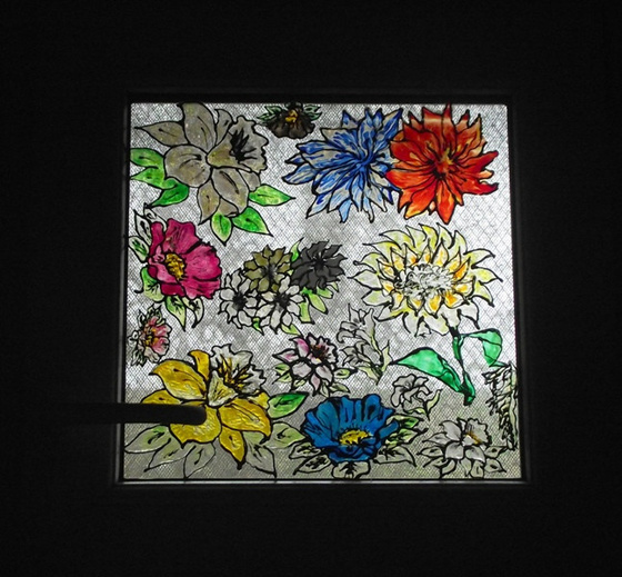 Üvegmatrica virágok