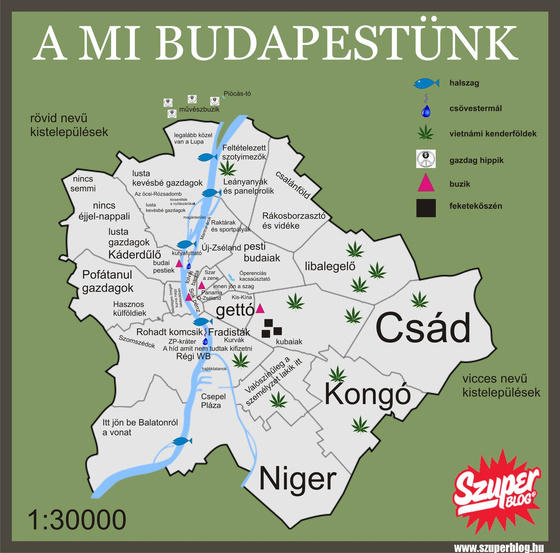 Budapest sztereotípiatérképe