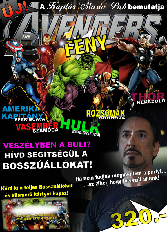 avengers plakát új