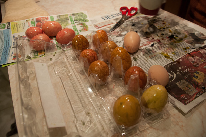 Más színű tojások
