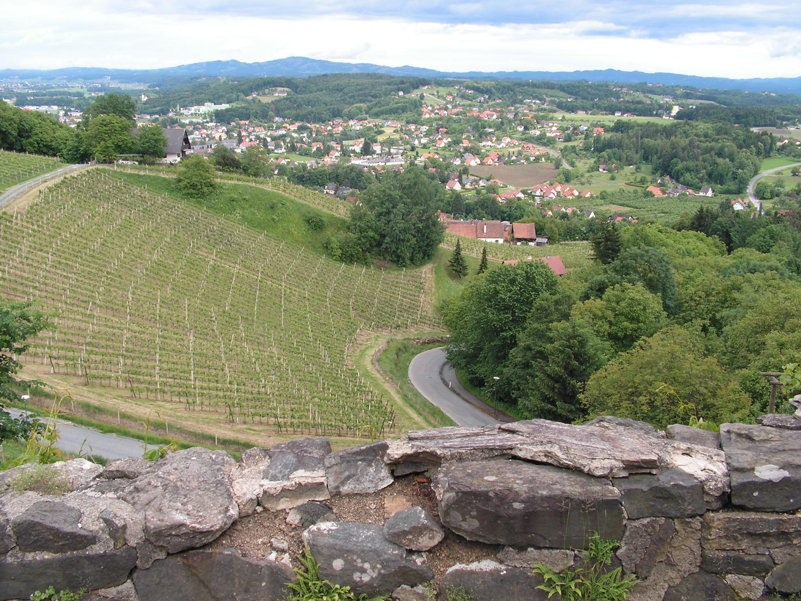 Deutschlandsberg, Burg Deutschlandsberg, kilátás a várból, SzG3