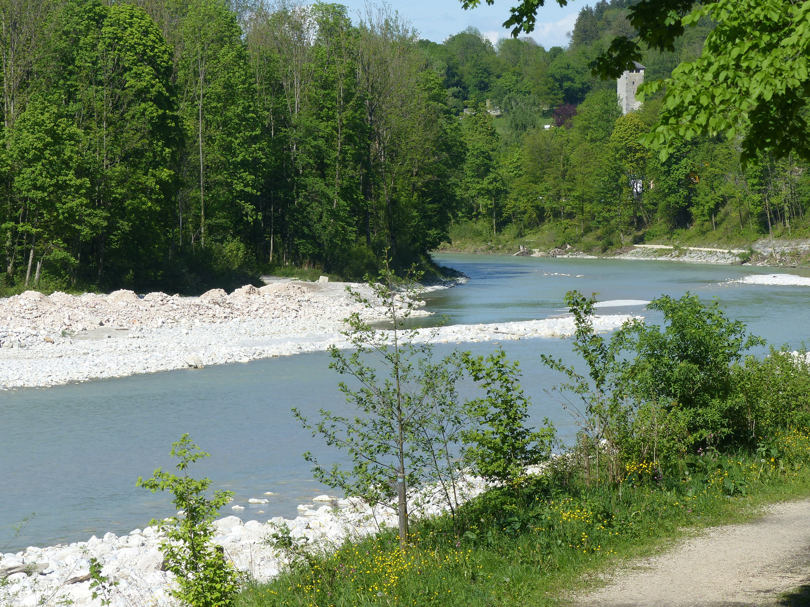 A Saalach folyó a Bajor Alpokban, SzG3