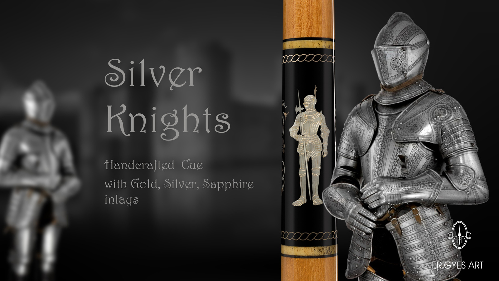 Silver Knights Billiard Cue 8