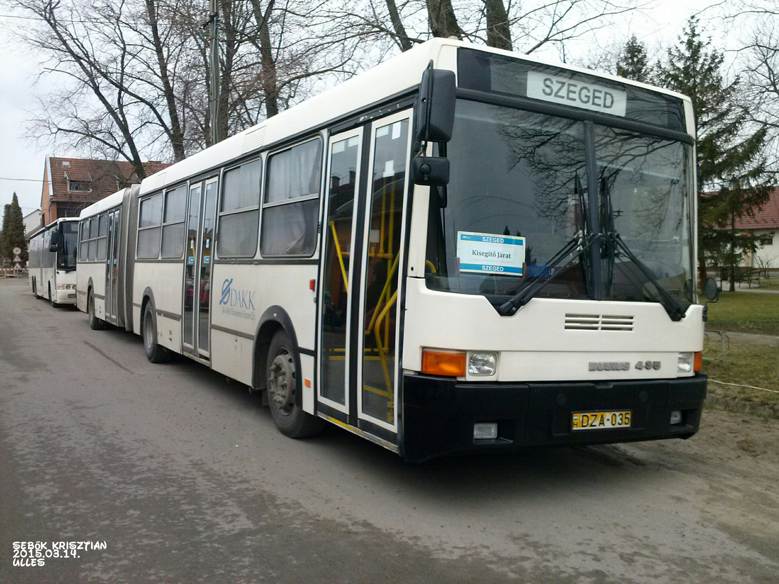 Ikarus 435.11B DZA-035 2015.03.14. Üllés, Szabadsàg tér