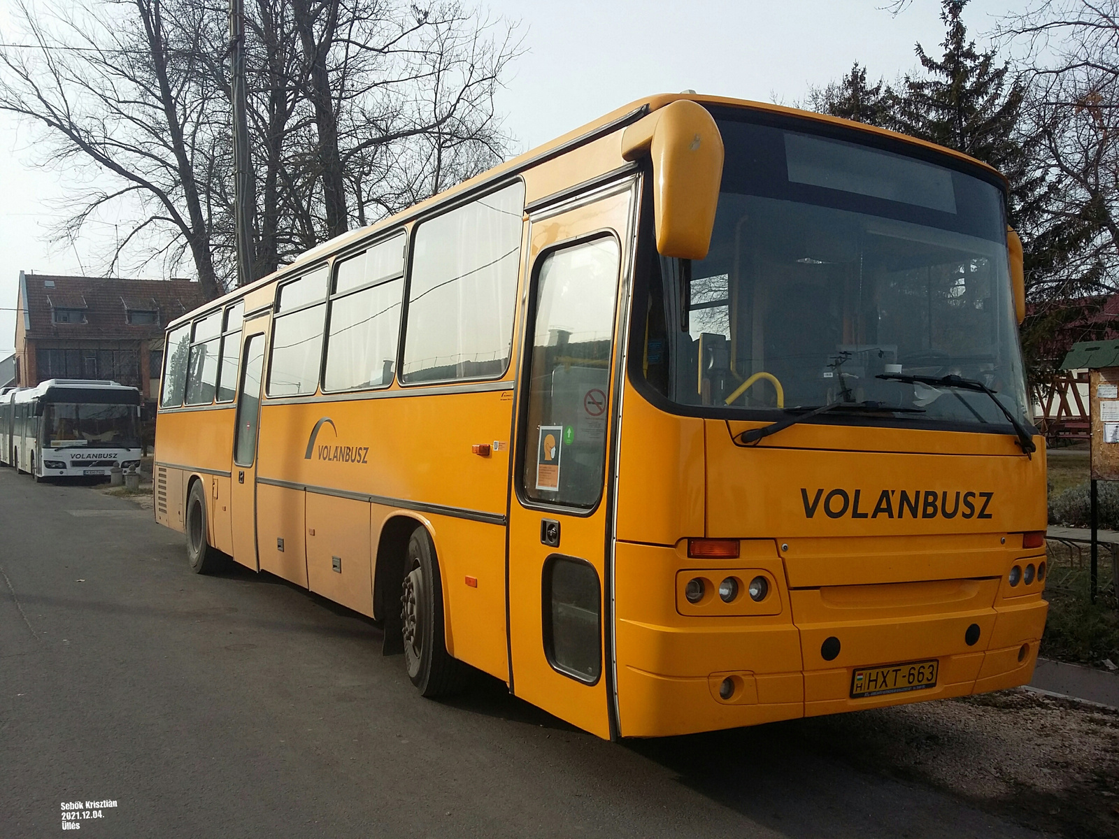 Ikarus C56.22 HXT-663 Üllésen a Szabadsàg téren 2021.12.04.-én