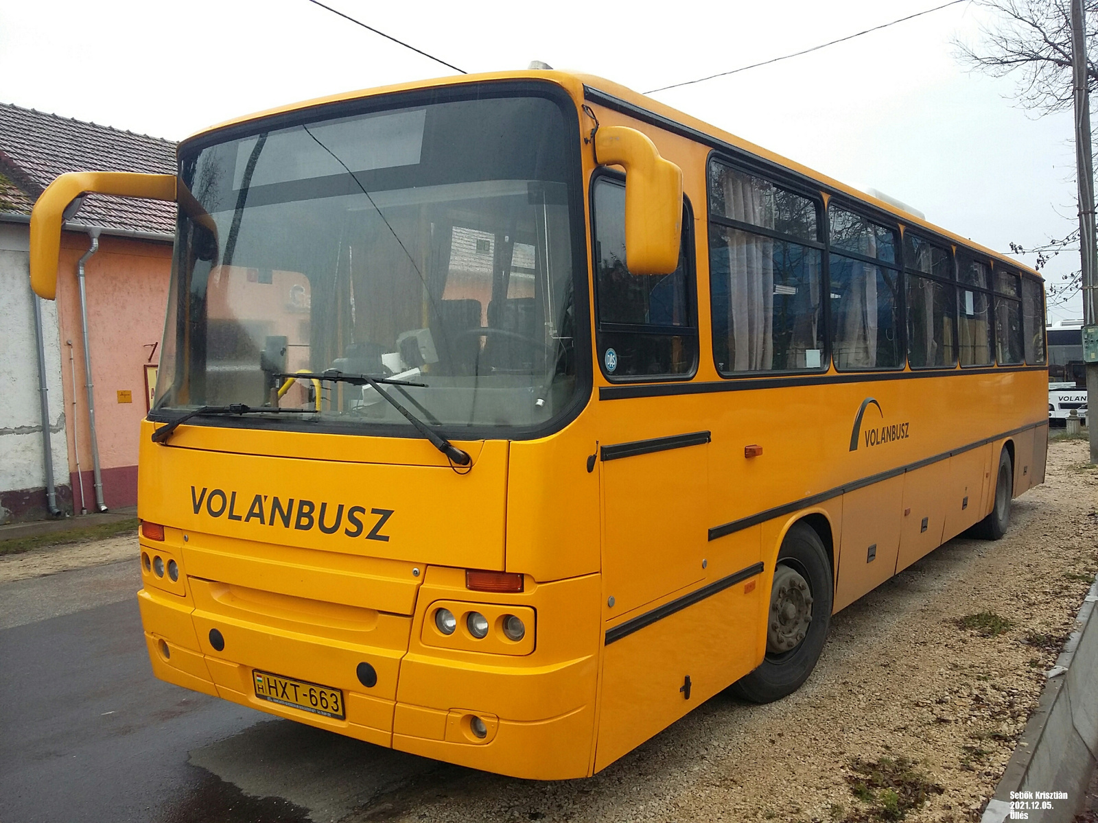 Ikarus C56.22 HXT-663 Üllésen a Szabadsàg téren 2021.12.04.-én A