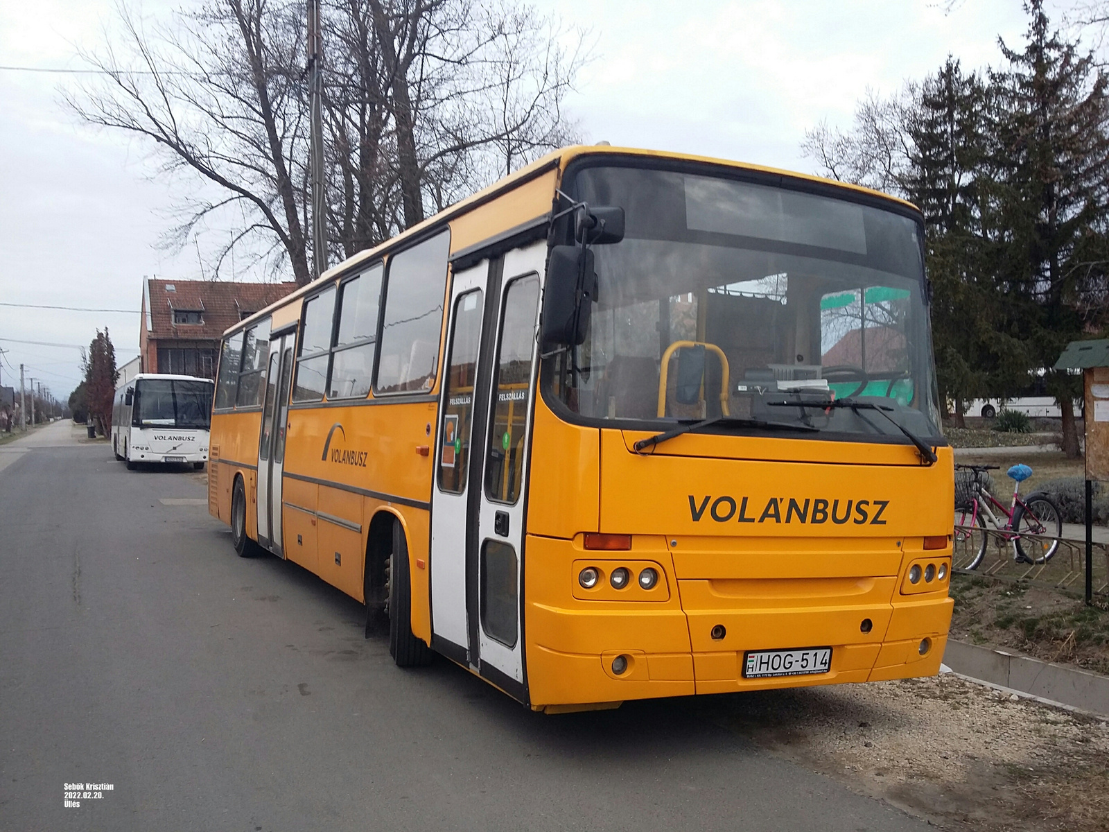 Ikarus C56 HOG-514 Üllèsen a Szabadsàg téren 2022.02.20.-àn