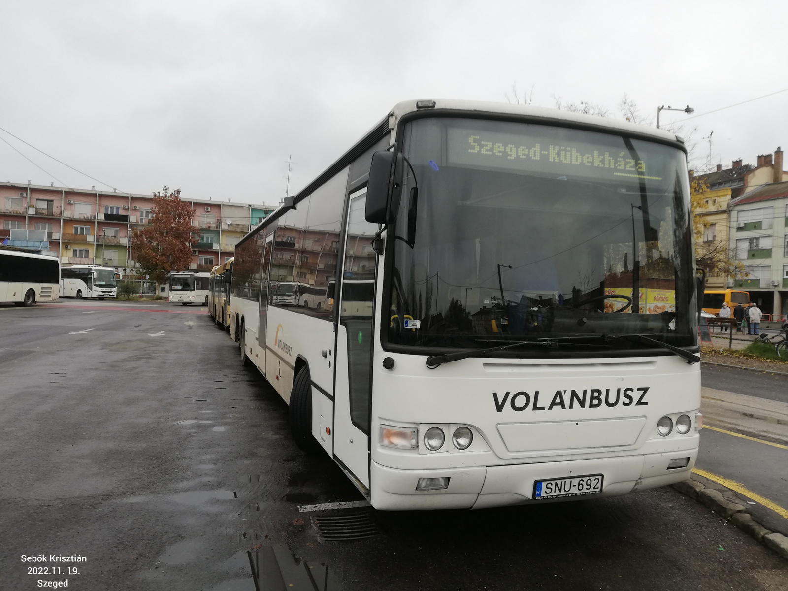 Volvo Carrus Vega SNU-692 Szeged, Mars tér 2022.11.19.