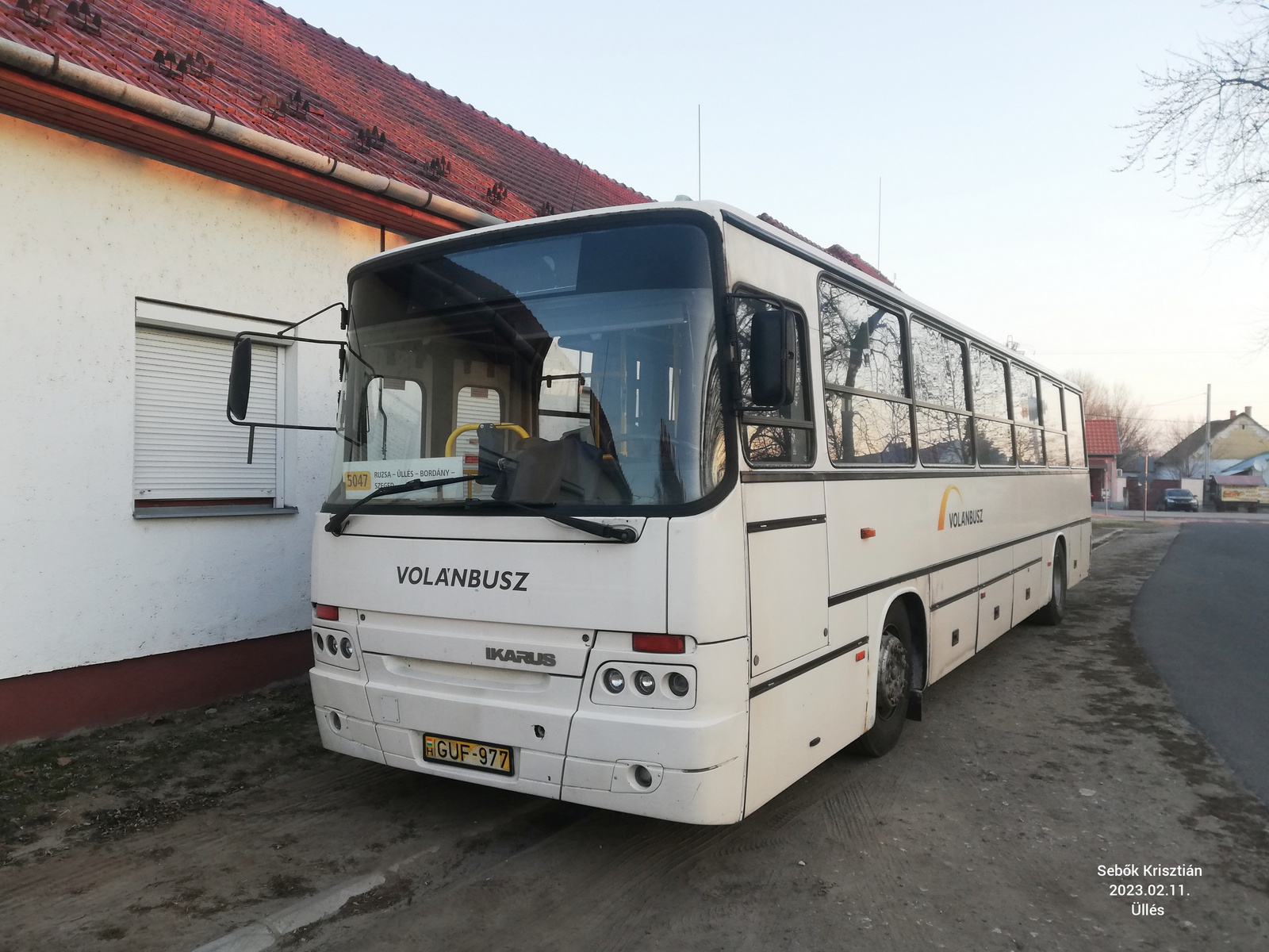 Ikarus C56 GUF-977 Üllés, Szabadság tér 2023.02.11.