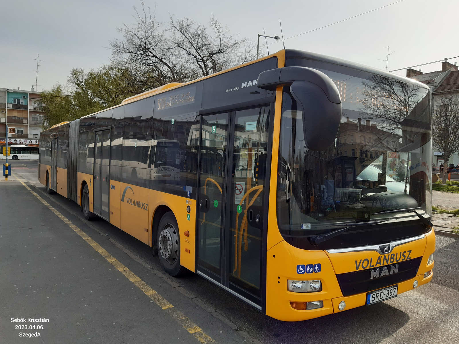 MAN A23 Lion's City G SRD-397 Szeged, Mars tér 2023.04.06.