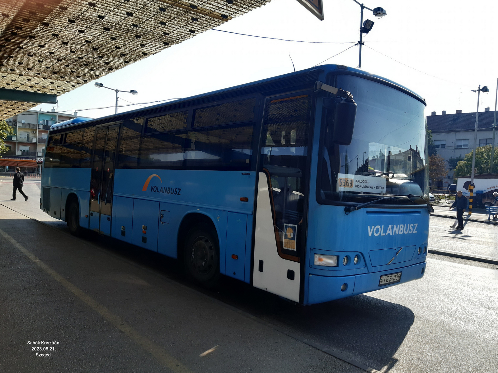 Volvo B10B IES-036 Szeged, Mars tér 2023.08.21.