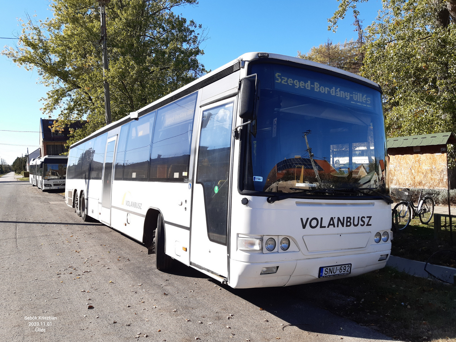 Volvo Carrus Vega SNU-692 Üllés, Szabadság tér 2023.11.01.