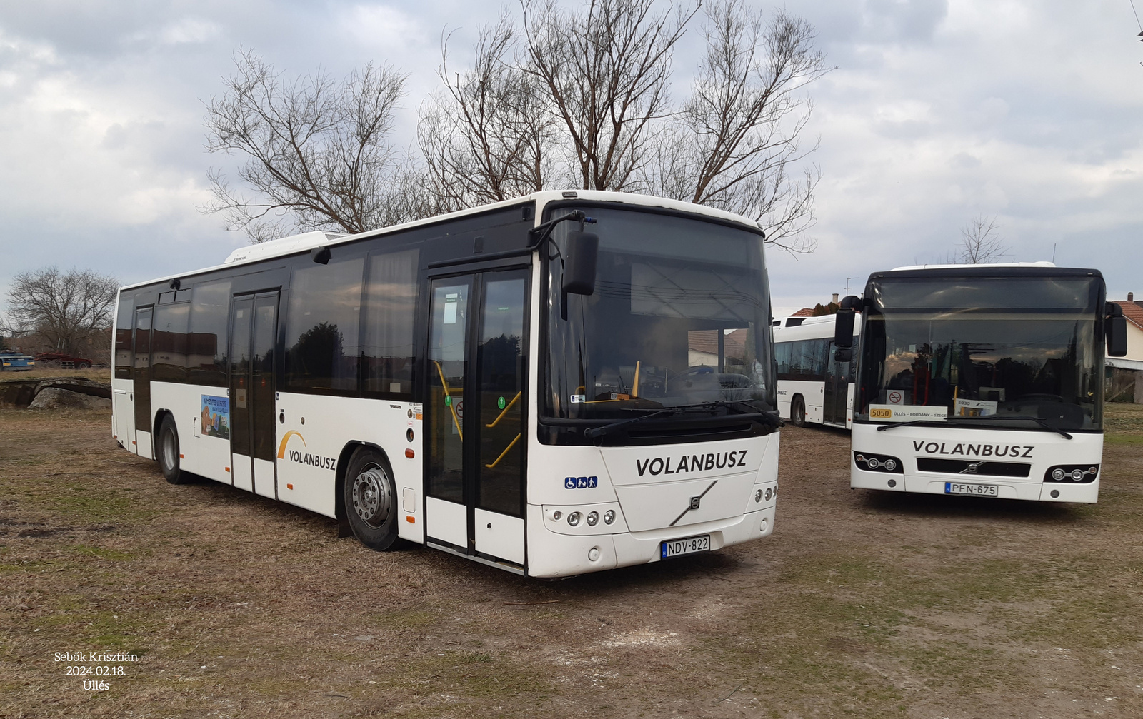 Volvo 8700LE és 7700A NDV-822 PFN-675 Üllés, 2024.02.18.