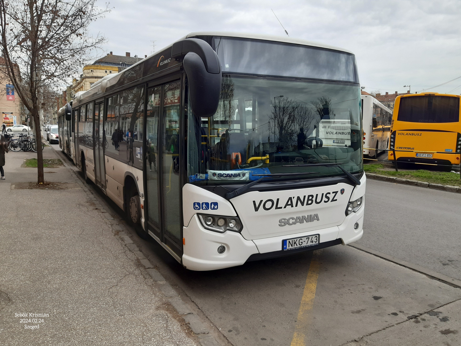 Scania Citywide NKG-743 Szeged, Mars tér 2024.02.24.