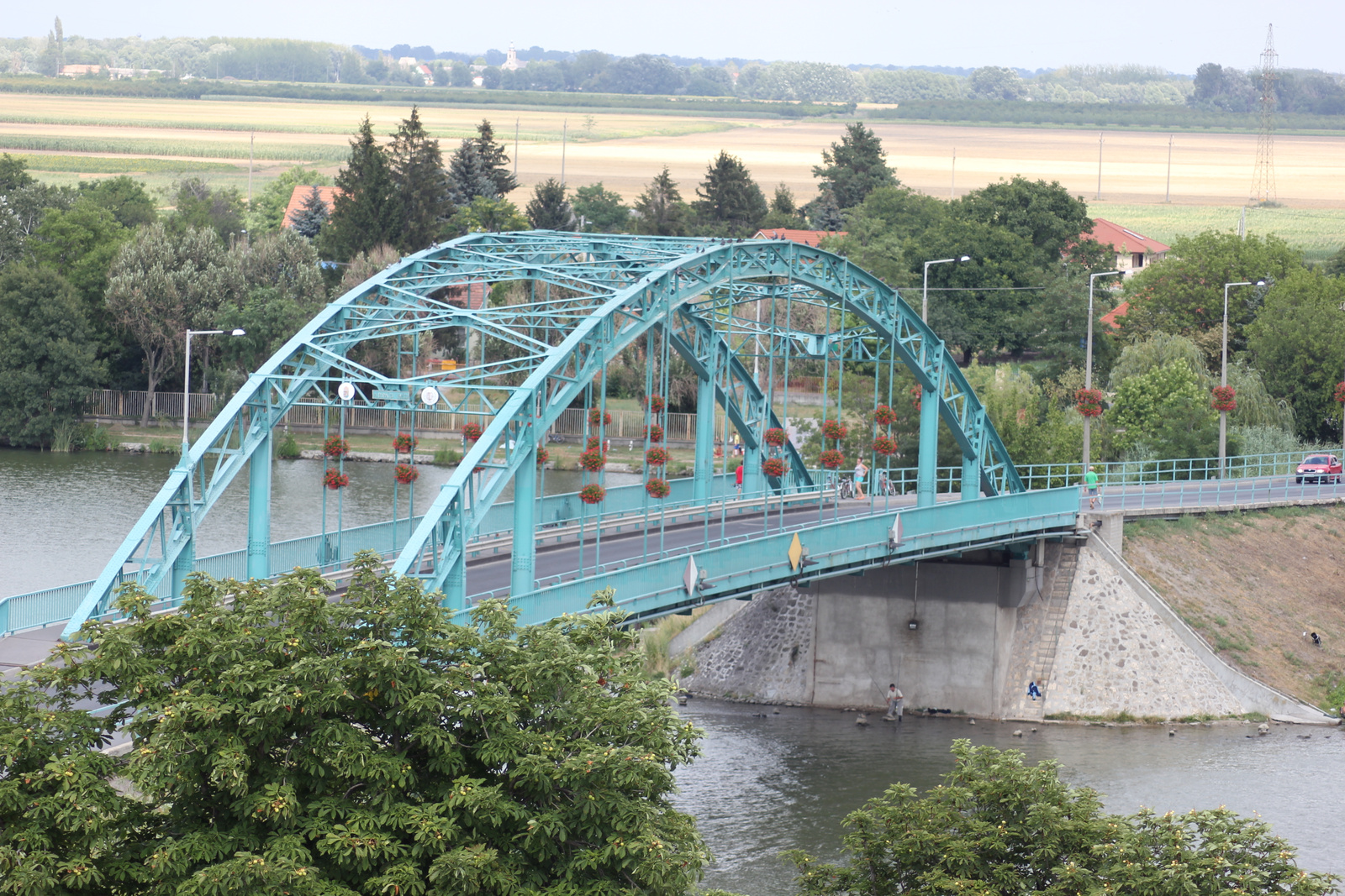 Árpád híd felvirágozva