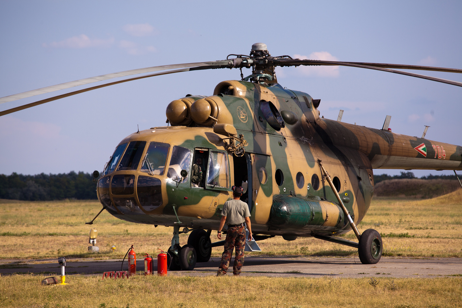 Mi-17 felszállásra készül