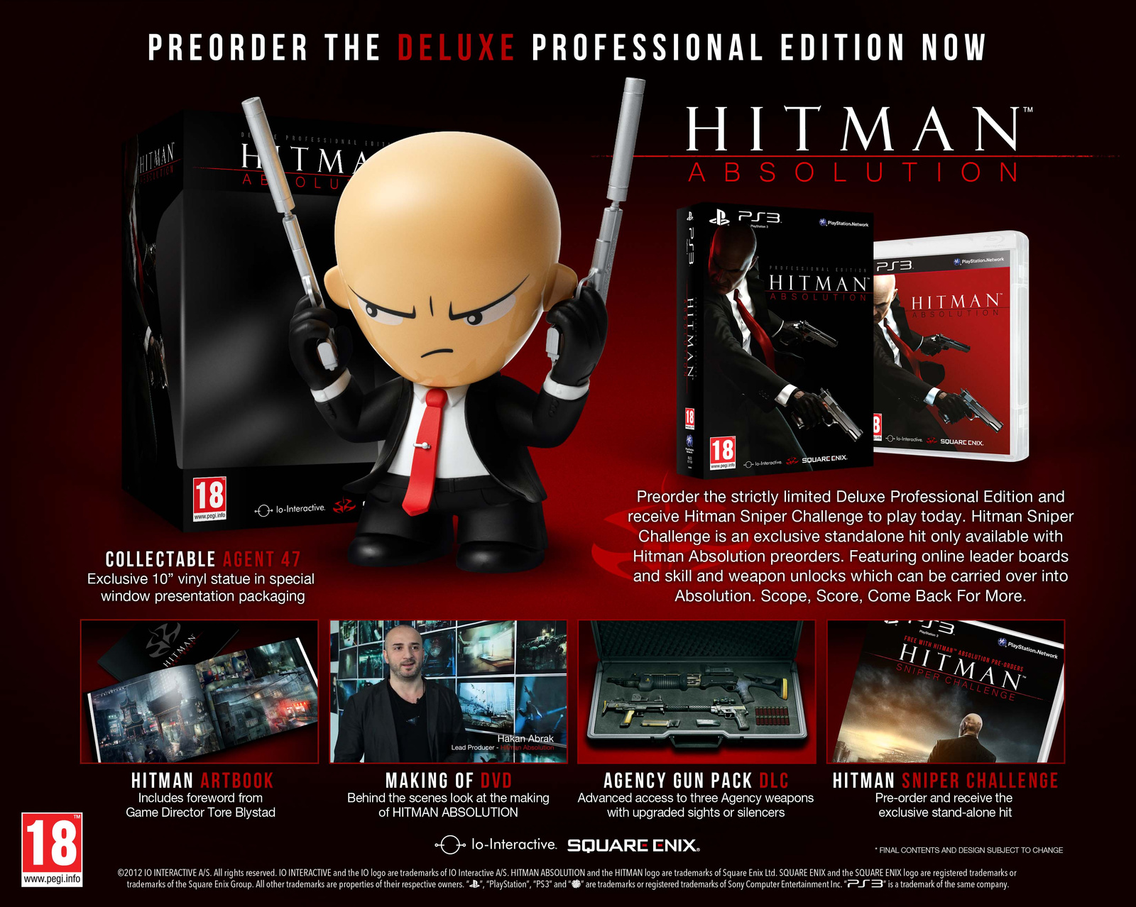 Hitman Deluxe Professional Exploded PS3 small