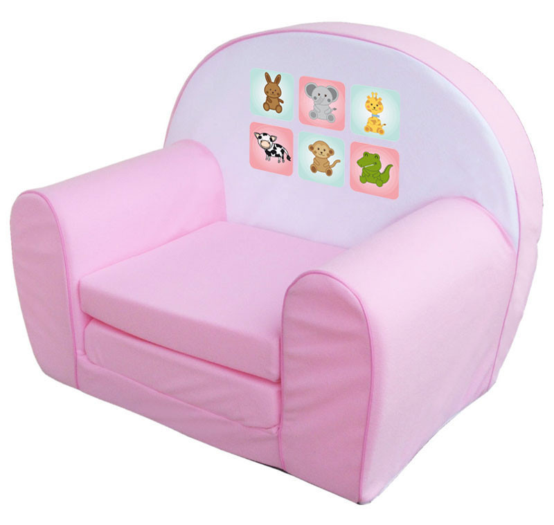 Állatkás pink szivacs fotel