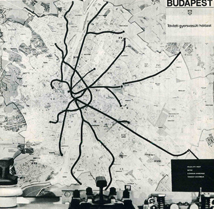 Gyorsvasúti vonalhálózati térkép