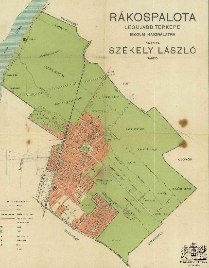 Rákospalota térkép 1921-22-ből
