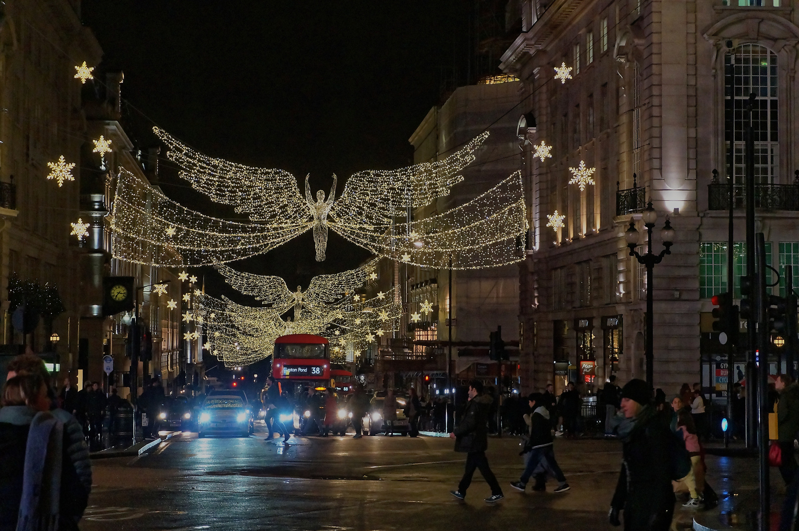 Karácsonyi fények Londonban