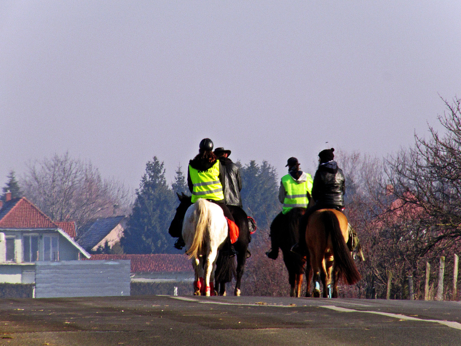 lovasok az úton