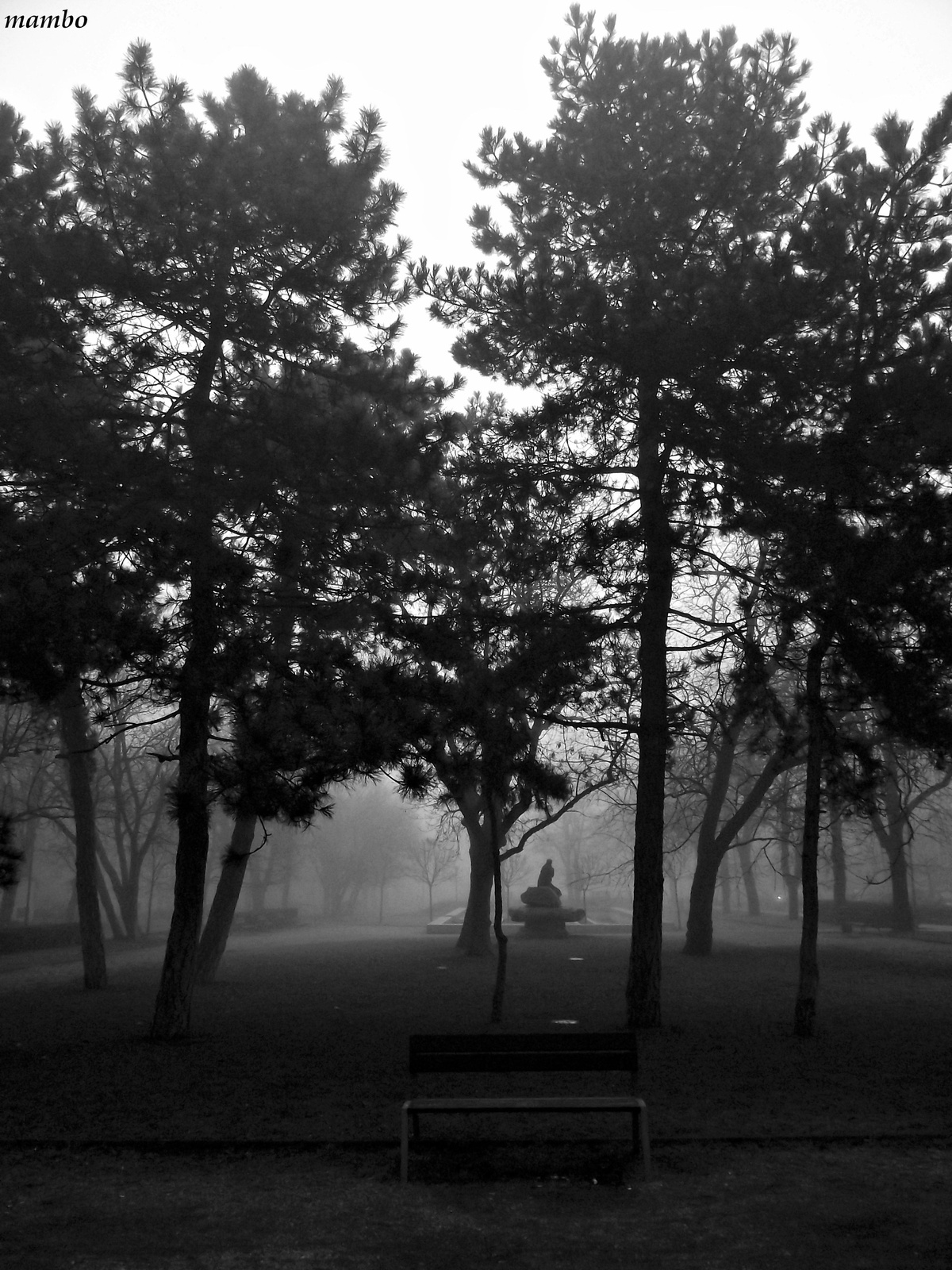 Deák tér. A ködben.