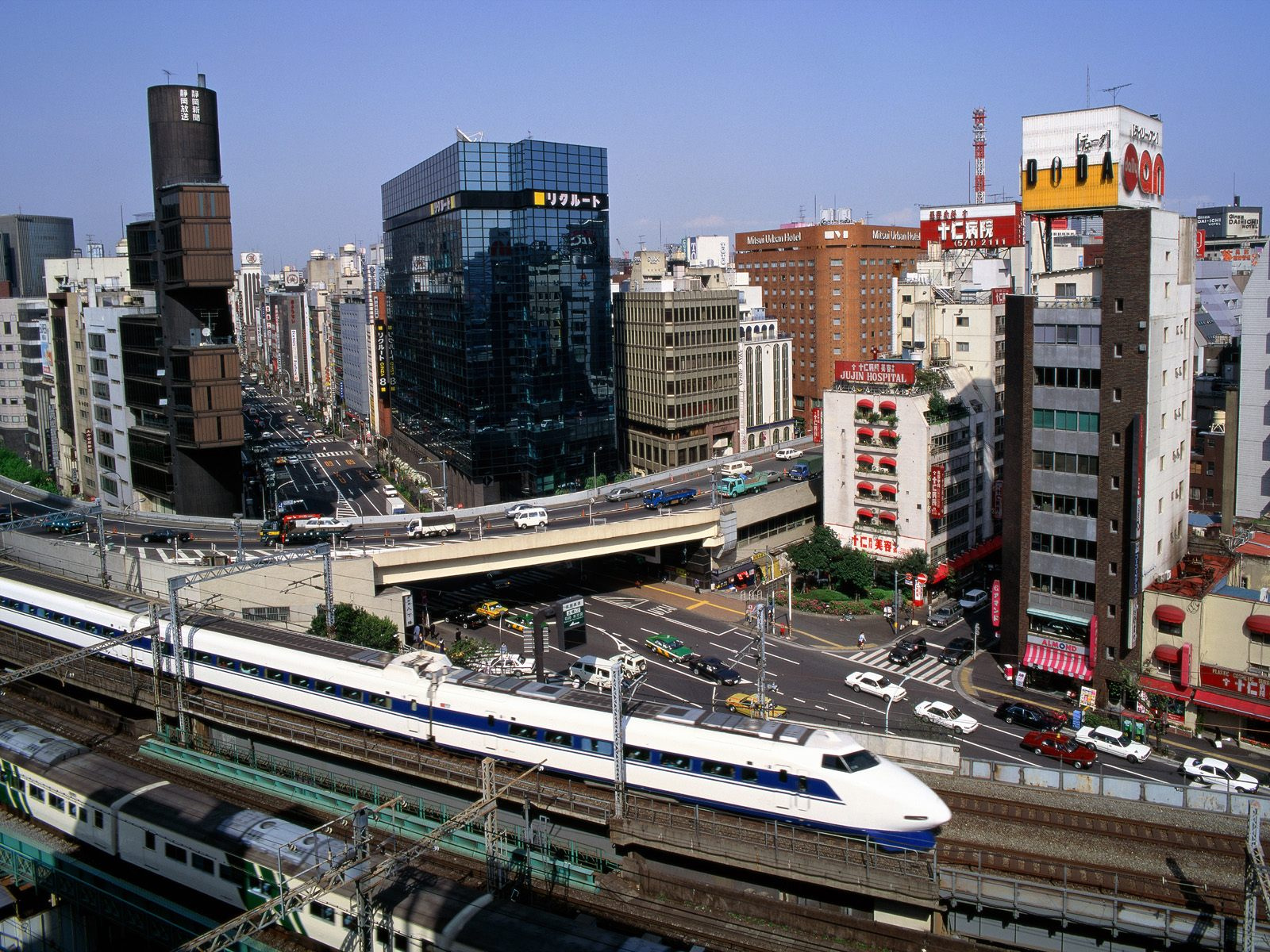 Bullet Train - Ginza District, Tokyo, Japan