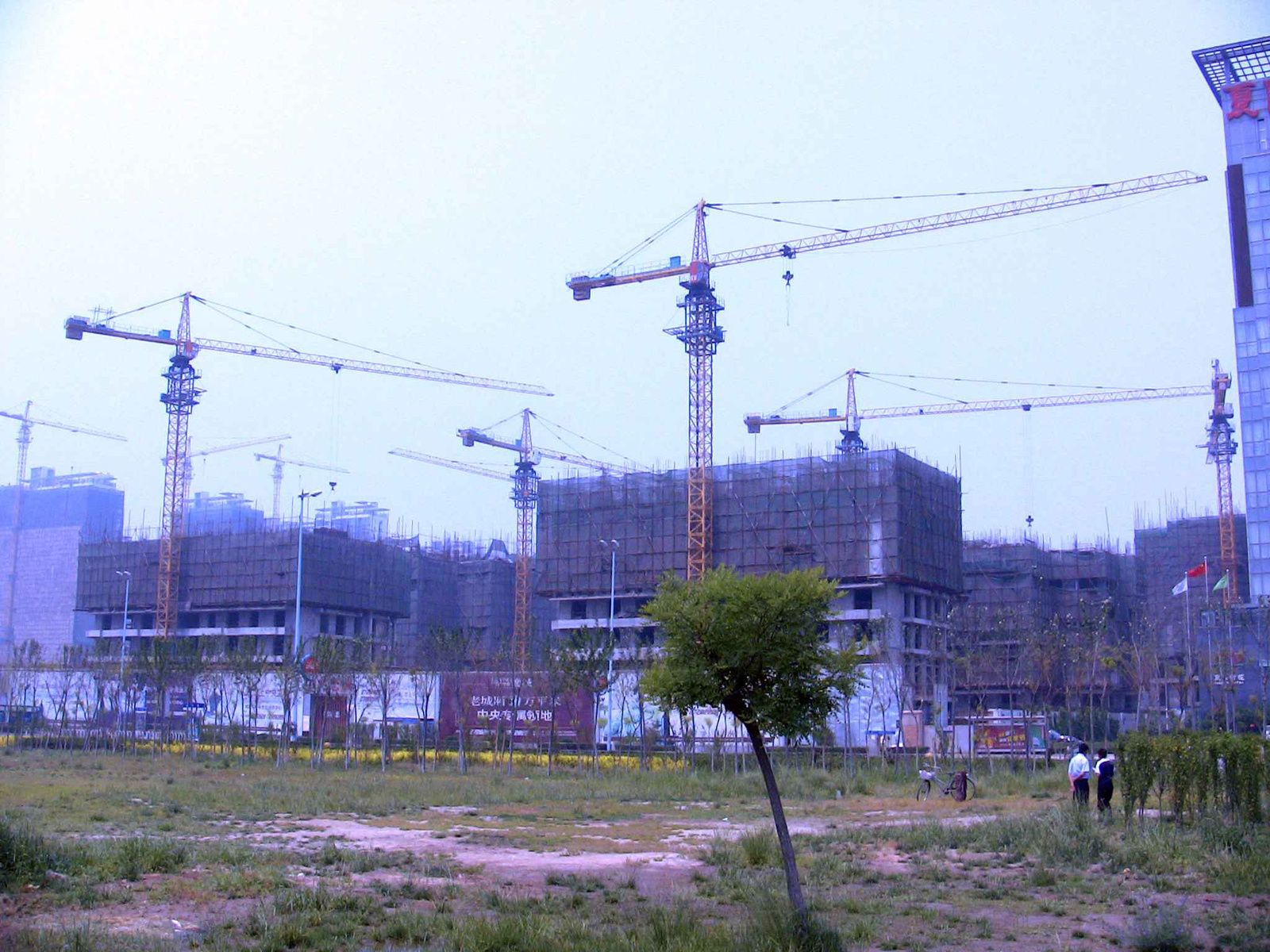 Construction site in Tianjin 2008