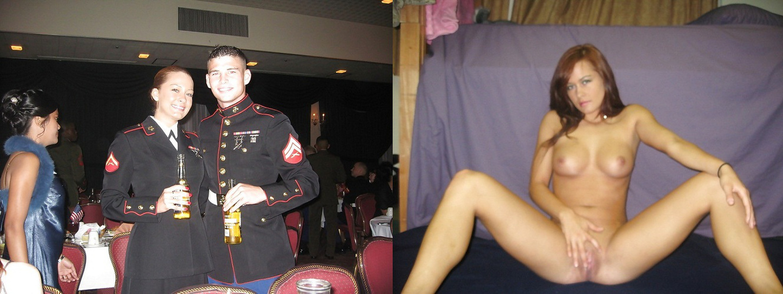 Uniformed Military Nude