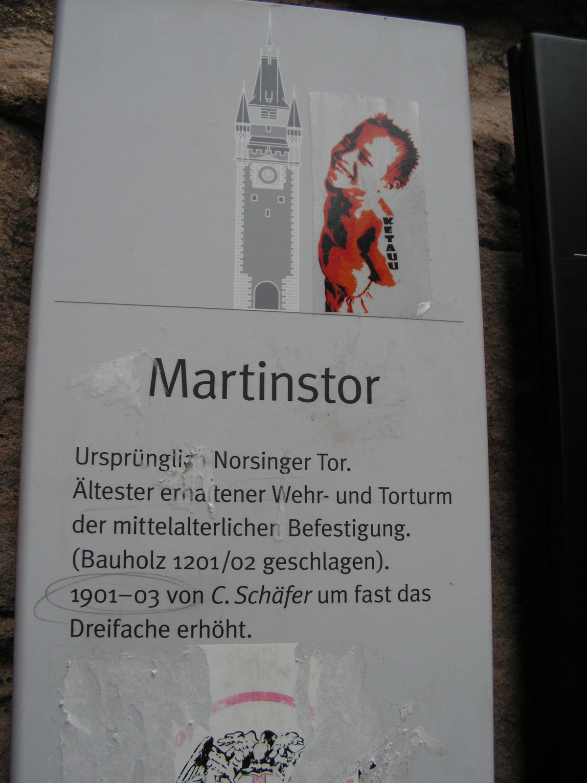 Freiburg, a Martinstor, SzG3