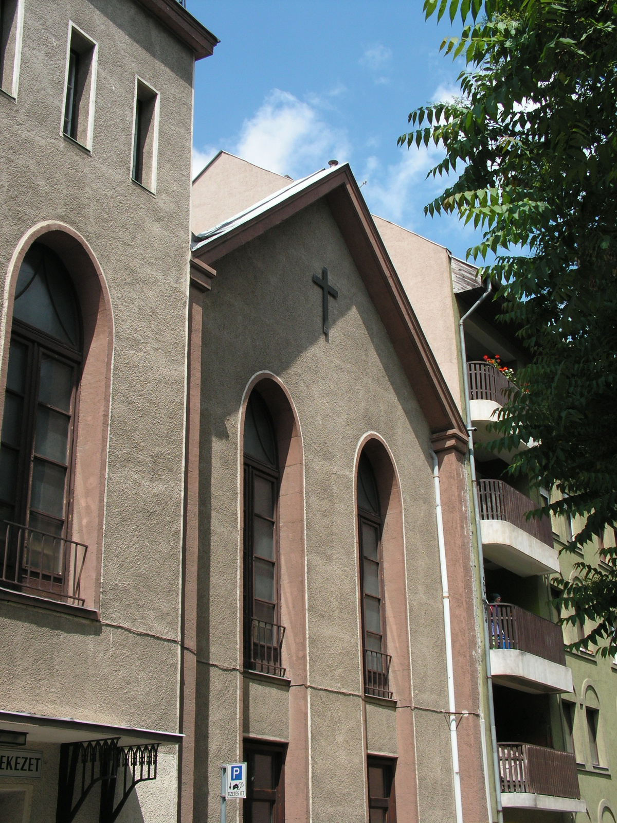 Budapest, a Nap utcai baptista templom, SzG3