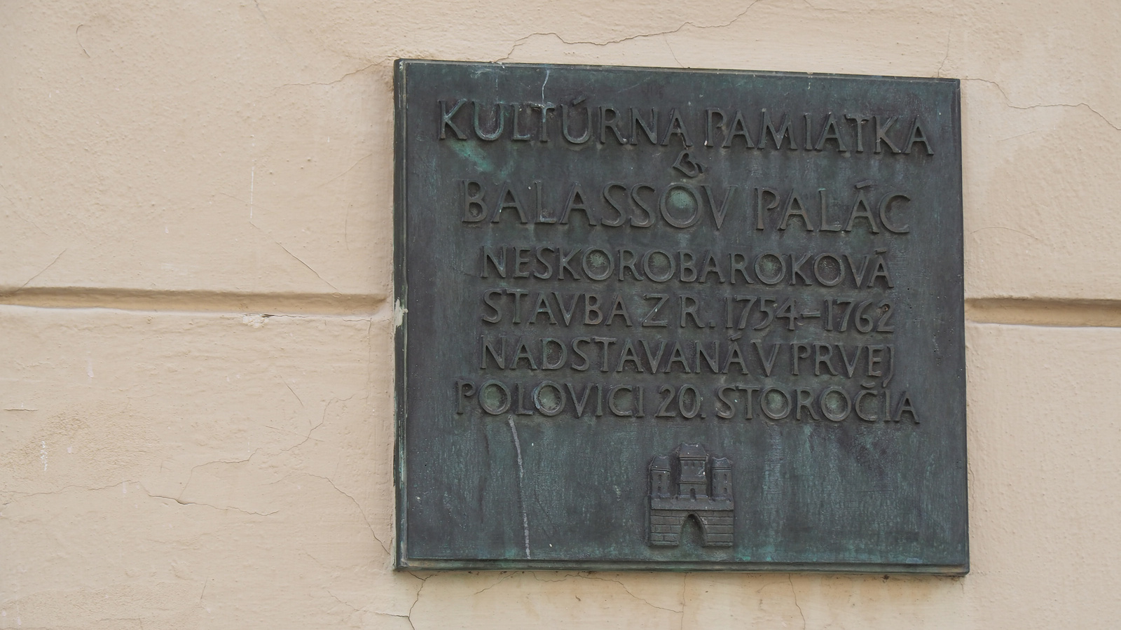 Pozsony, Balassa palota, SzG3