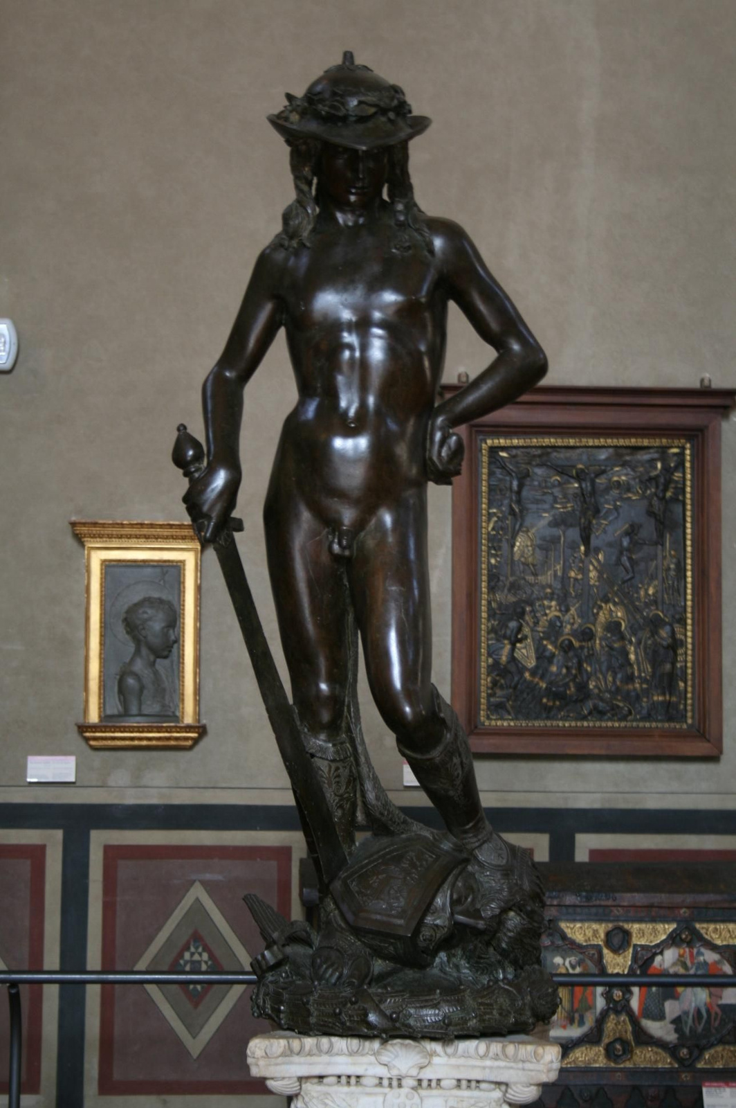 Donatello bronz Dávidja