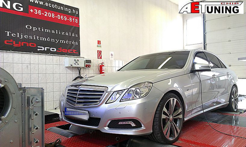 Mercedes E350 tuning dynoproject