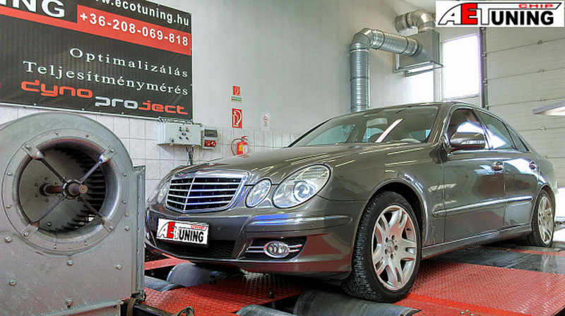 mercedes-e-klasse-chiptuning-teljesitmeny-meres