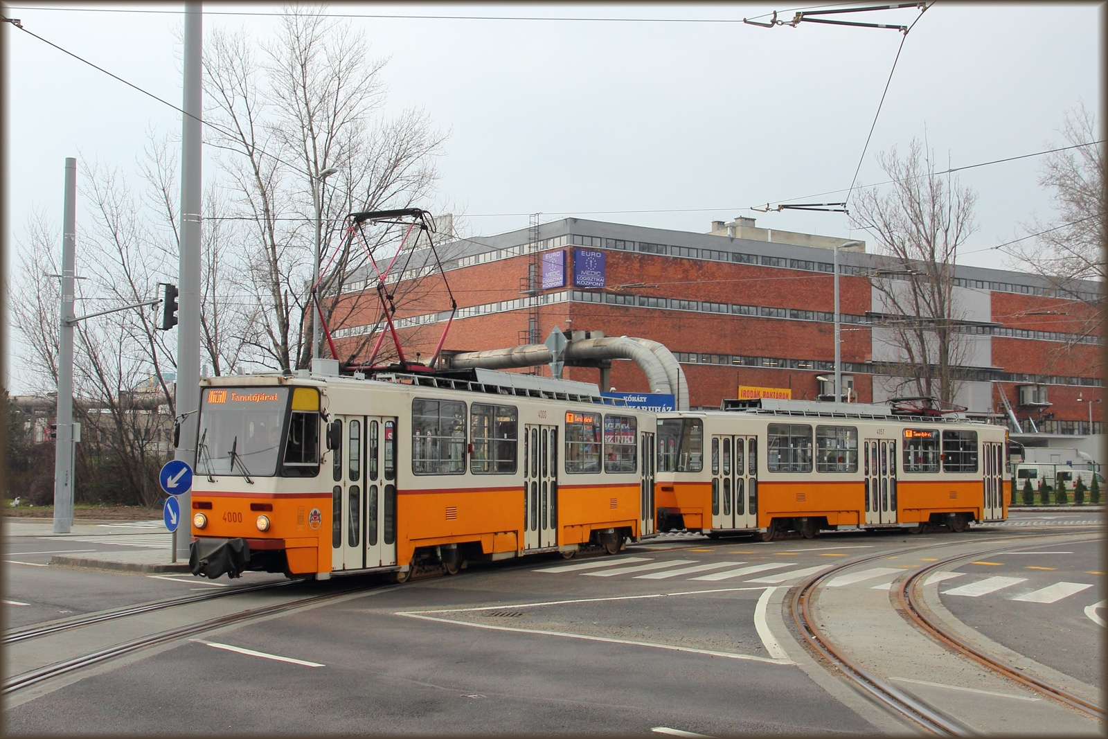 Tanulójárat az 1-es villamos új szakaszán (átadás előtt)