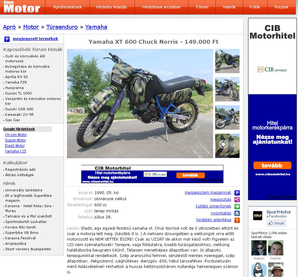 Chuck Norris motorja