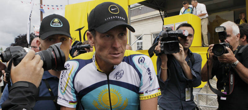 American seven-time Tour de France winner Lance Armstrong - AP -