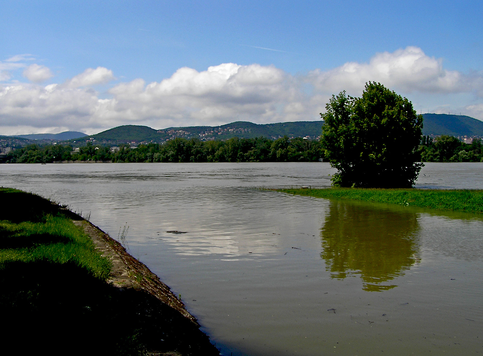 Duna és a Rákos patak egy szintben