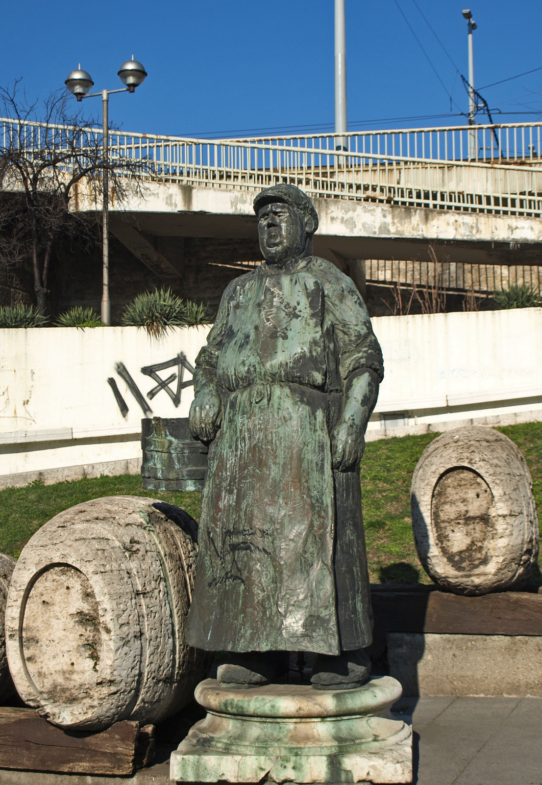 borárus szobor a Boráros téren
