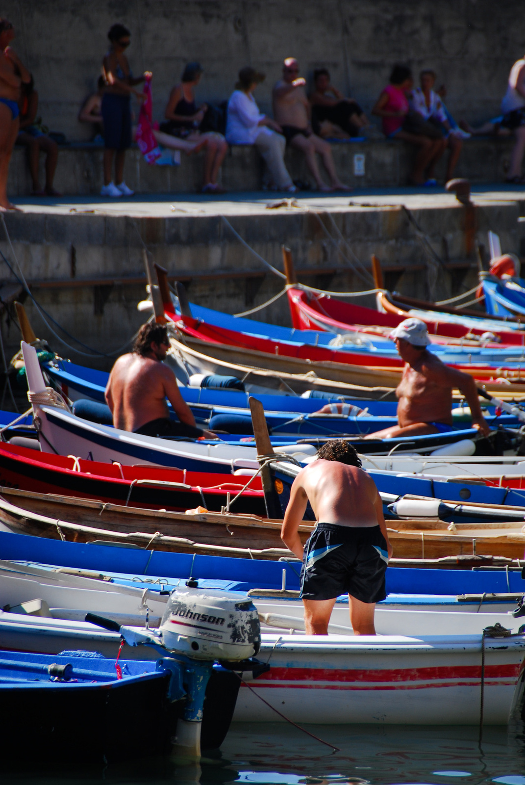 Boats In Vernazza, Italy