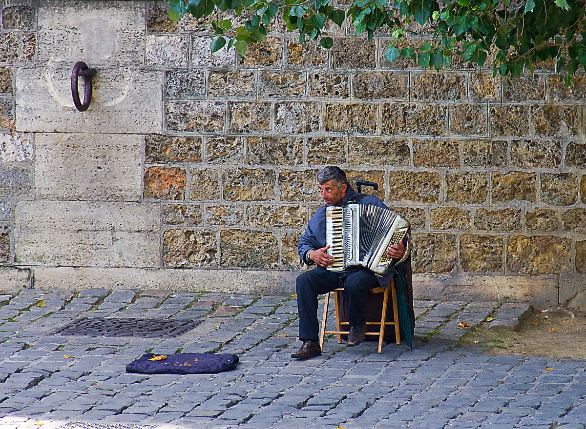 Vidám zenész, Szajna part