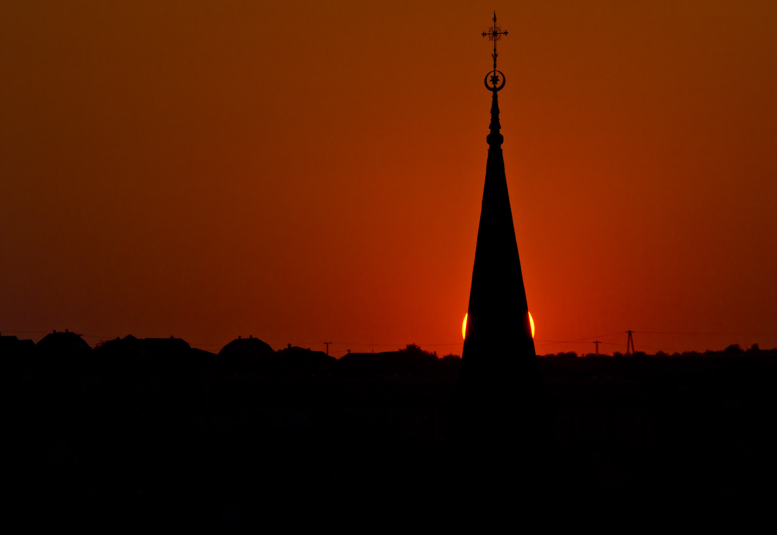 Egri minaret naplementében