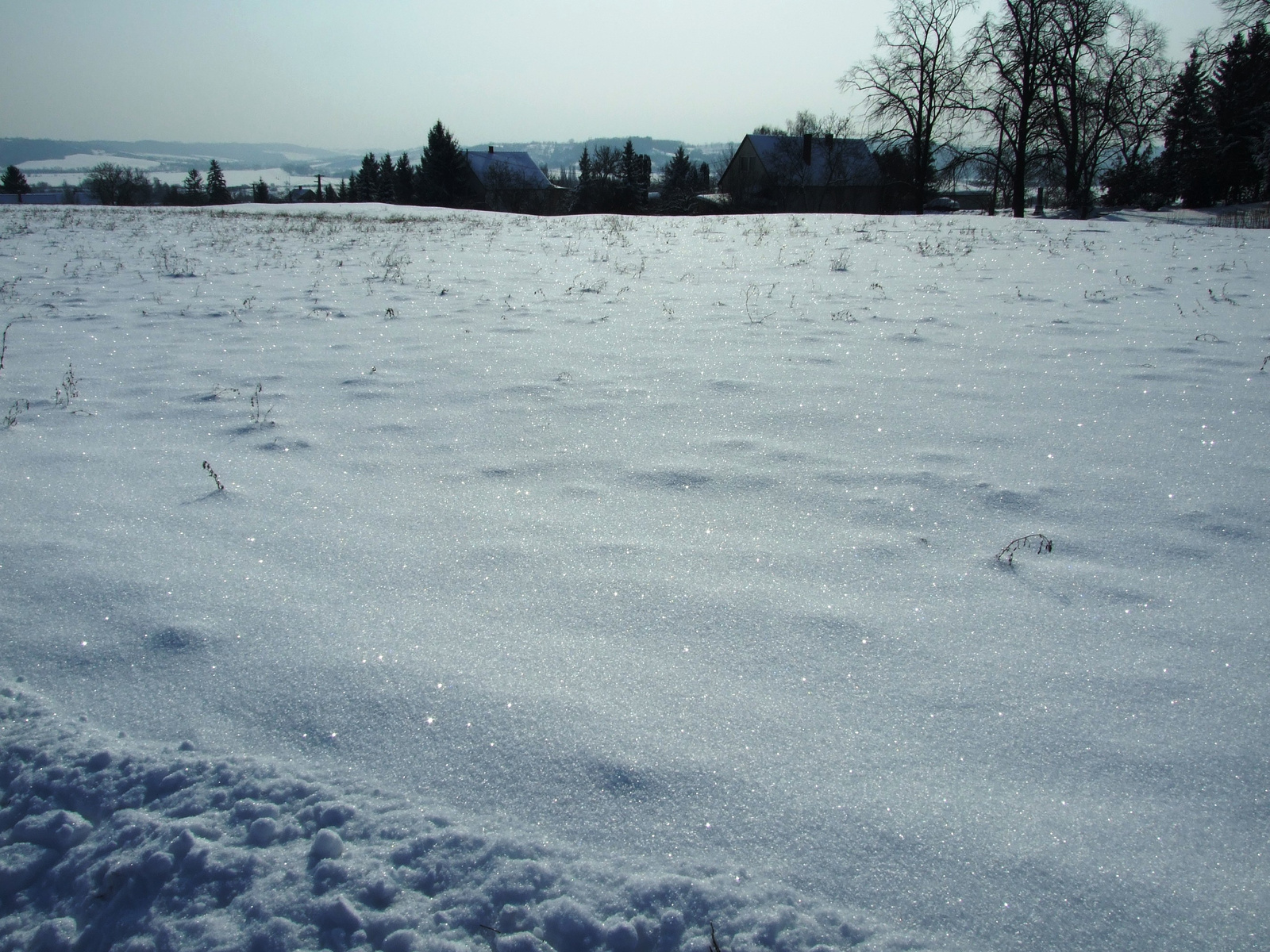 Baté, háttérben a Petőfi utca vége - 2012.02.05.