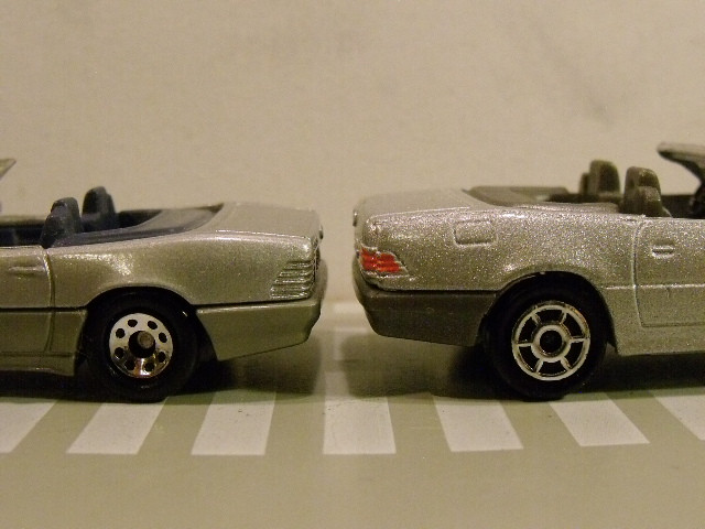 Mercedes 500SL Majorette vs Matchbox (6)