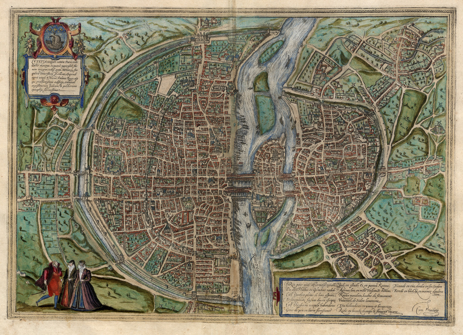 Párizs (Lutetia) a XVI–XVII. század fordulóján (Civitates Orbis 