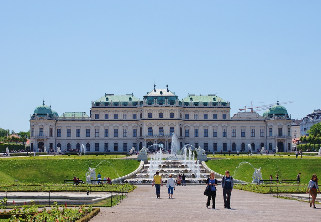 2012. május Bécs - a Belvedere Palota parkja