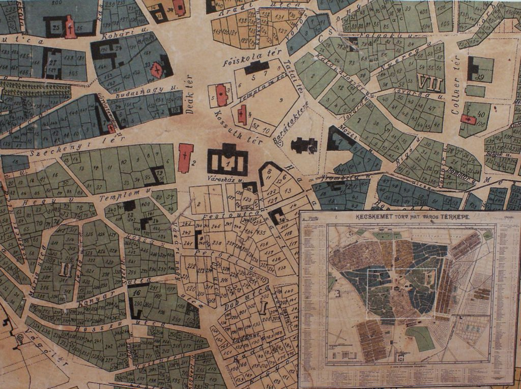 Múzeumok Éjszakája - Kecskeméti Levéltár, térképrészlet 1905-ből